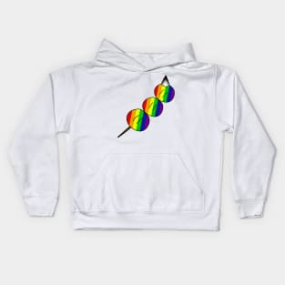 Pride month all inclusive flag LGBTQ+ Dango Kids Hoodie